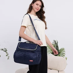 New Fashion High end Diamond Quilted One Shoulder Mommy Bag Multi functional high-capacity diagonal Maternal and baby diaper bag