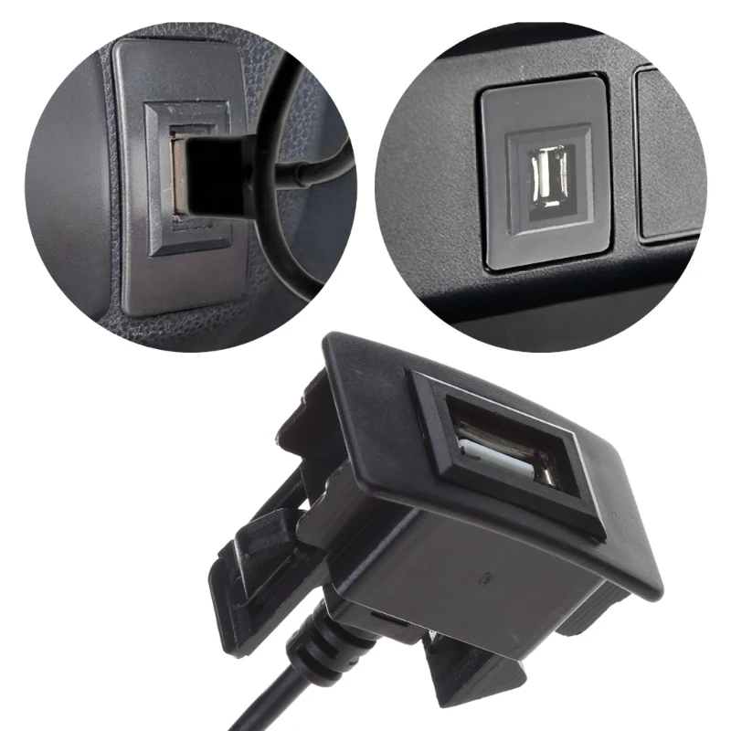 سيارة داش فلوش جبل لتويوتا الحالي المخرج USB لوحة القيادة فلوش جبل مقبس USB ذكر إلى أنثى ميناء لوحة تمديد كابل