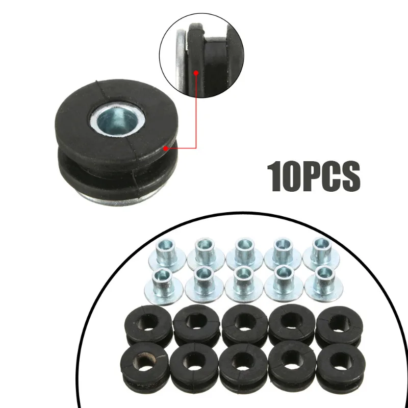 

10pcs Accessories Motorcycle Rubber Grommets Gasket Parts Motorcycle Bolt Assortment Set for Honda Yamaha Suzuki Kawasaki