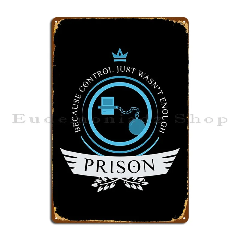 Prison Life V1 Metal Sign Customized PaintingWall Plaque Living Room Wall Cave Tin Sign Poster