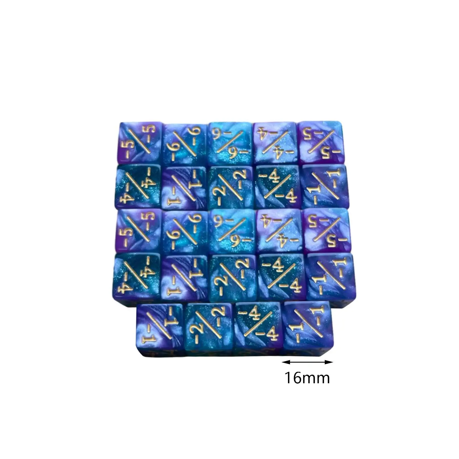 24x النردات عداد النرد الرياضيات التدريس D6 لعبة تعليمية لعب الأدوار تتبع