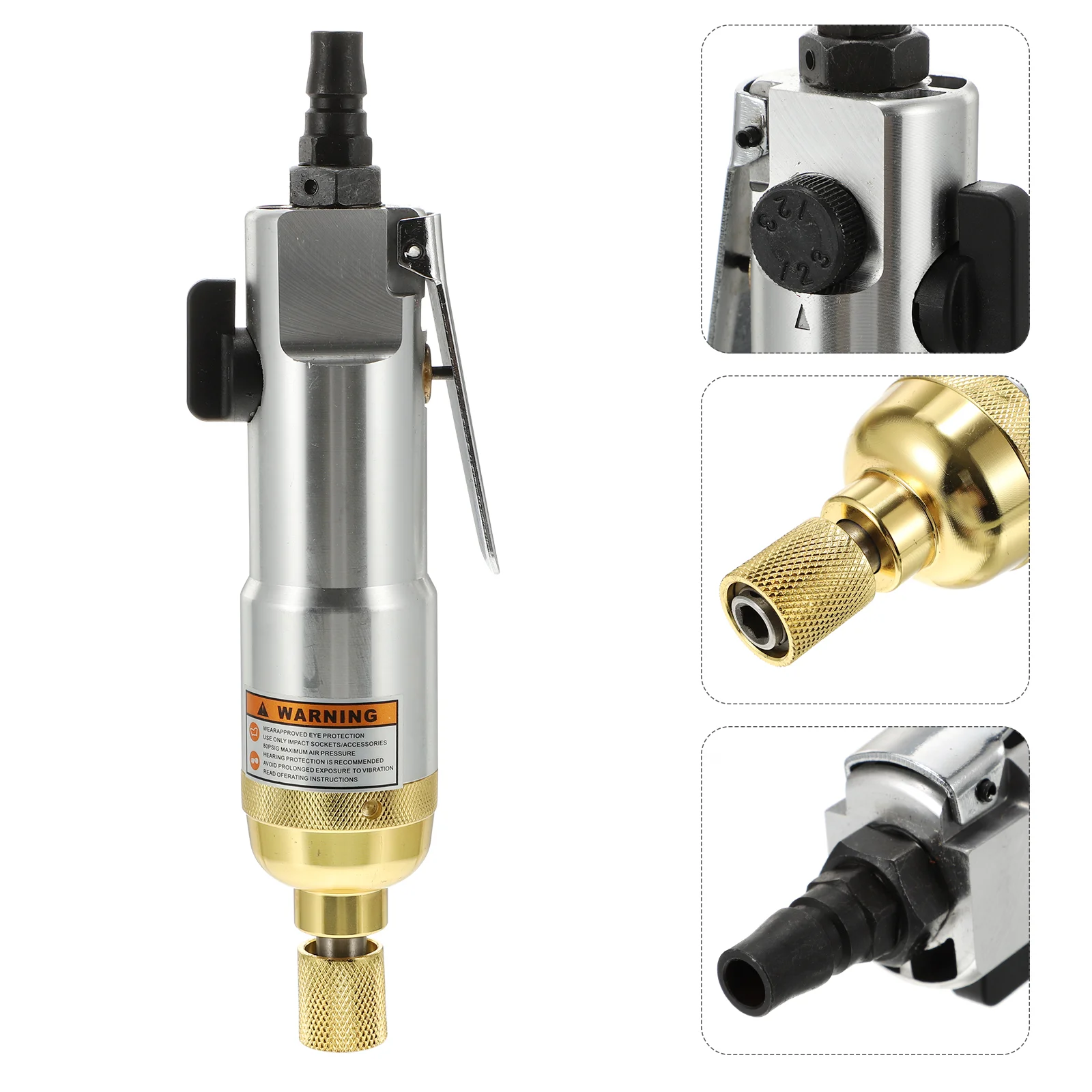 Pneumatic Screwdriver Air Adjustable Reversible Type Industrial Straight Hand Precision Tool