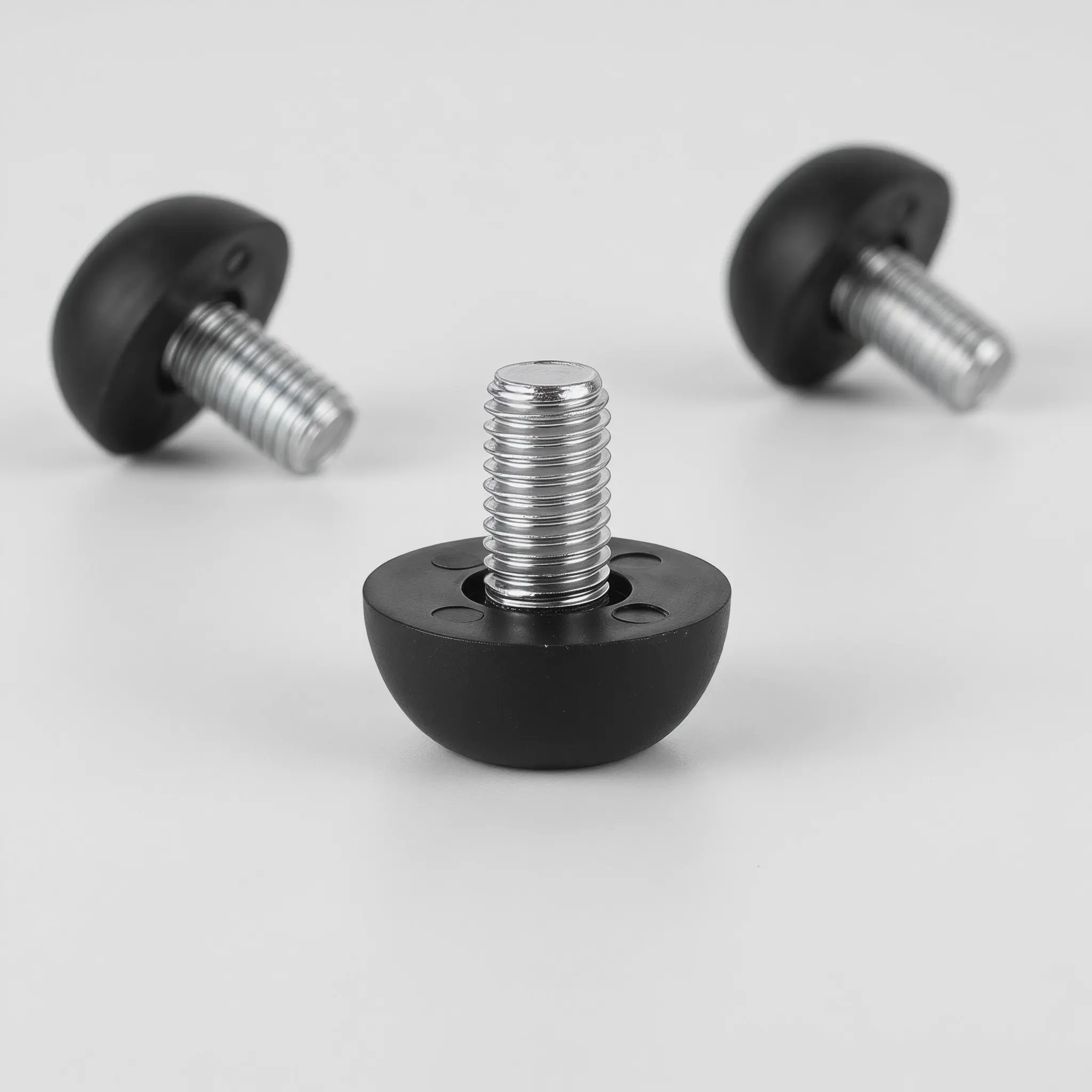 12 Pcs Small Table Leg Levelers Furniture Feet Stabilizers Black Support Legs Adjustable for Office Height Adjuster