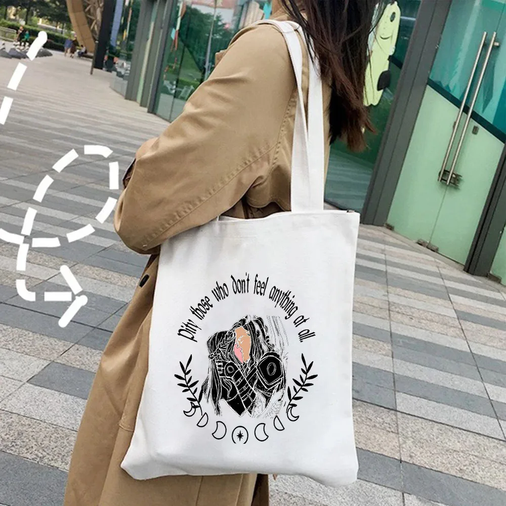 EIN Gericht Von Nebel Und Fury Dornen Und Rosen Sky Sterne Nesta Frauen Leinwand Tasche Shopper Baumwolle Handtasche Tote Schulter eco Einkaufstasche