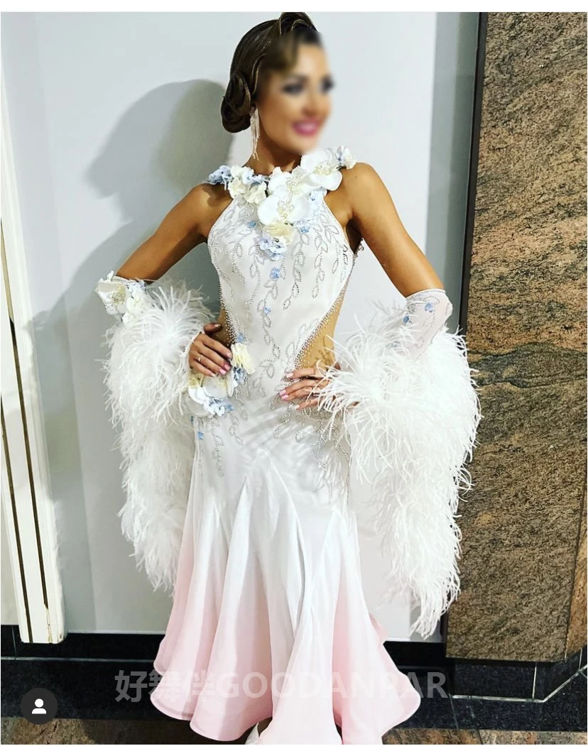 Waltz Ballroom Dance Dress Women Competition  Dance Gown Ballroom Dancing Costume standard dance dress women competition 2024