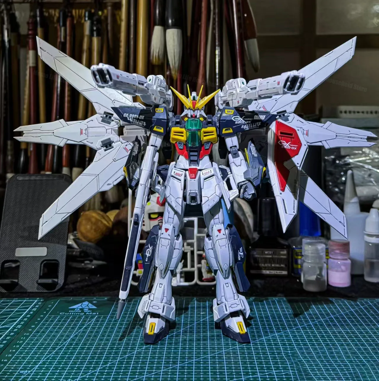 在庫あり DABAN MG 1/100 8803 DX ダブルX 組立モデルキット プラスチック製骨格 アニメアクションフィギュア ロボット プラスチックモデル ギフト おもちゃ