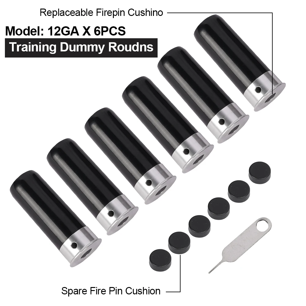 12GA دمية مستديرة لممارسة اللعب على رصاصات التدريب 6/12 قطعة
