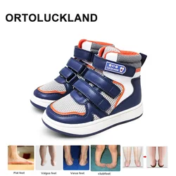 2022 Summer Boy Sneakers Toddler Kid scarpe ortopediche per bambini supporto per caviglia stivale da corsa sportivo antiscivolo in pelle Size24-36