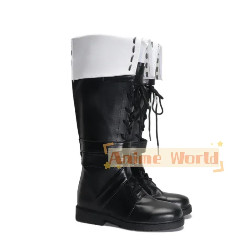 Arknights Texas The Omertosa pelle WingBreaker Scarpe Stivali Cosplay Stivali di Carnevale di Halloween Realizzati su misura