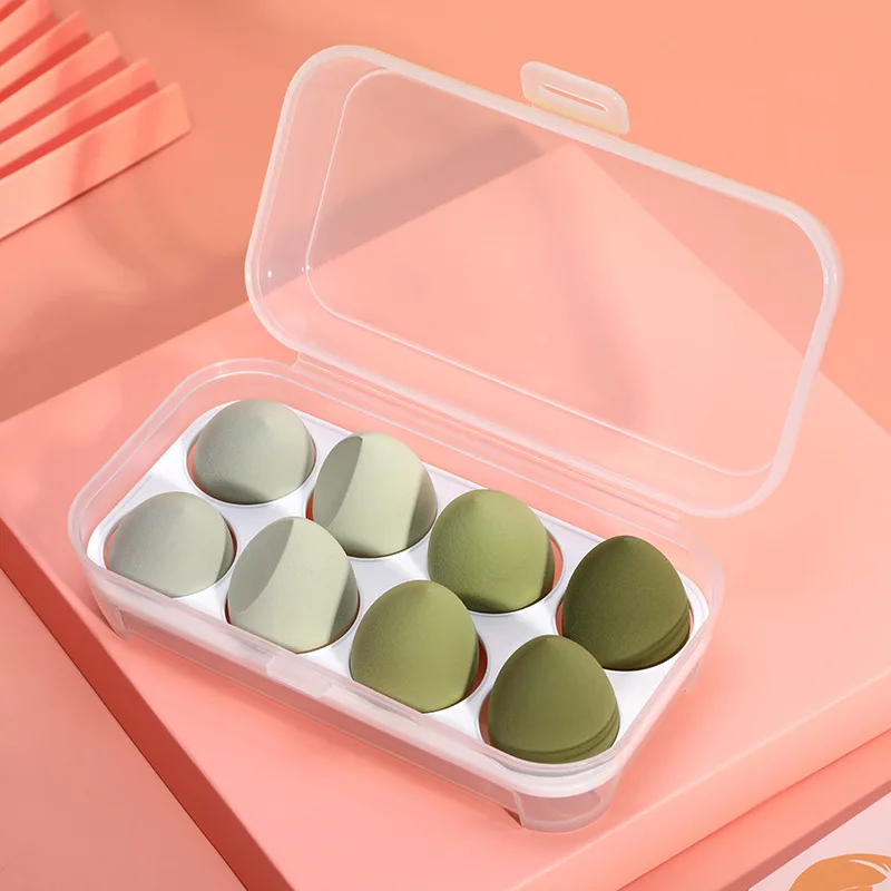 3/4/8Pcs Makeup Sponge Powder Puff Beauty Cosmetic Foundation Powder Puff Bevel Cut Soft Make Up Tool Puffs