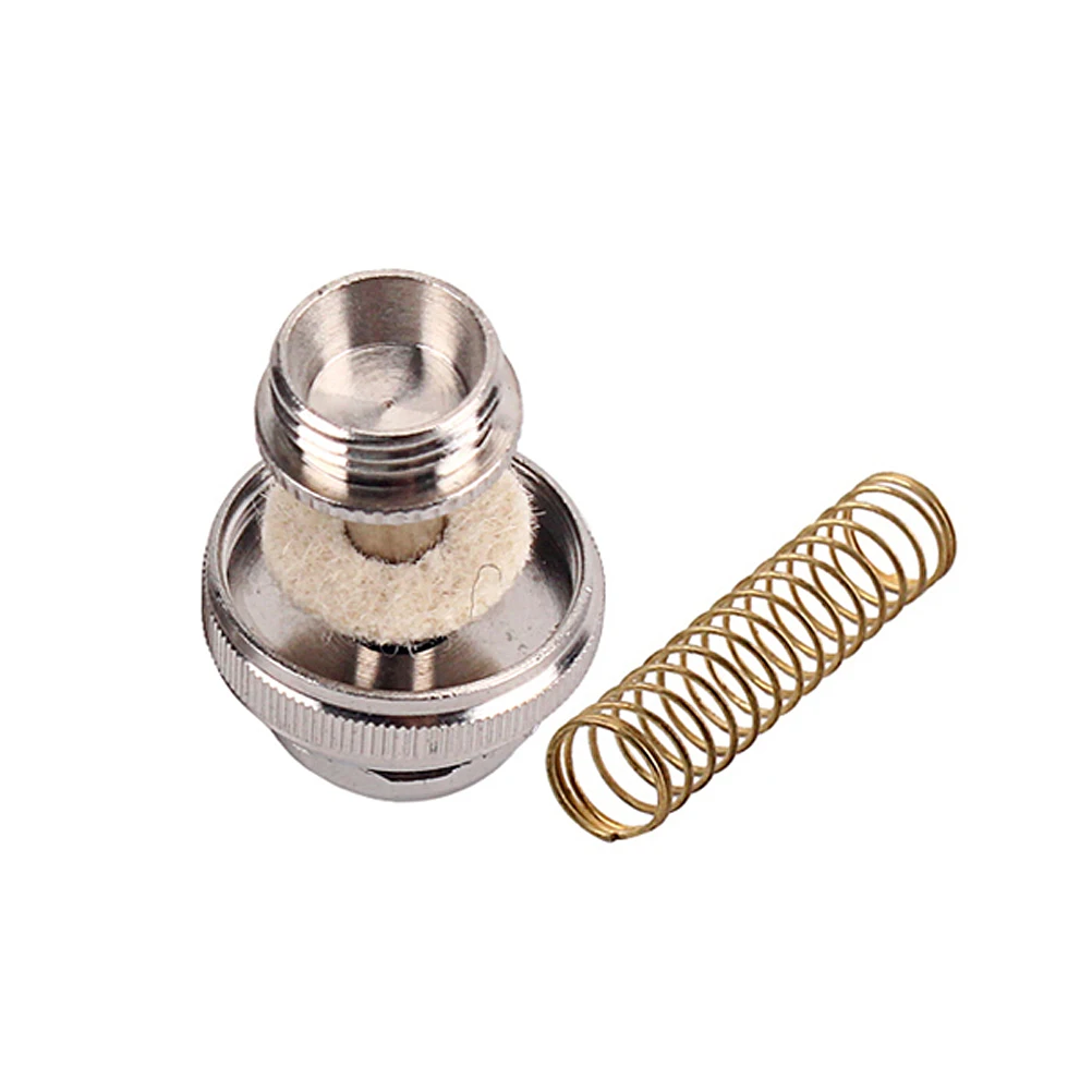 

6Pcs Trumpet Accessories Repair Kit Silver Finger Buttons Springs Included Professional Trumpet Maintenance Parts for Key