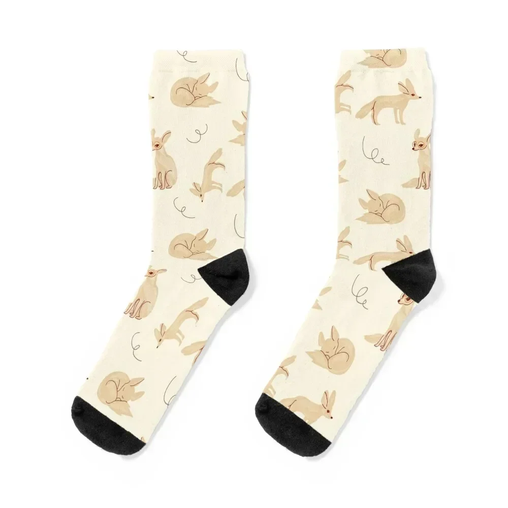 

fennec fox pattern Socks floral luxury Socks Male Women's