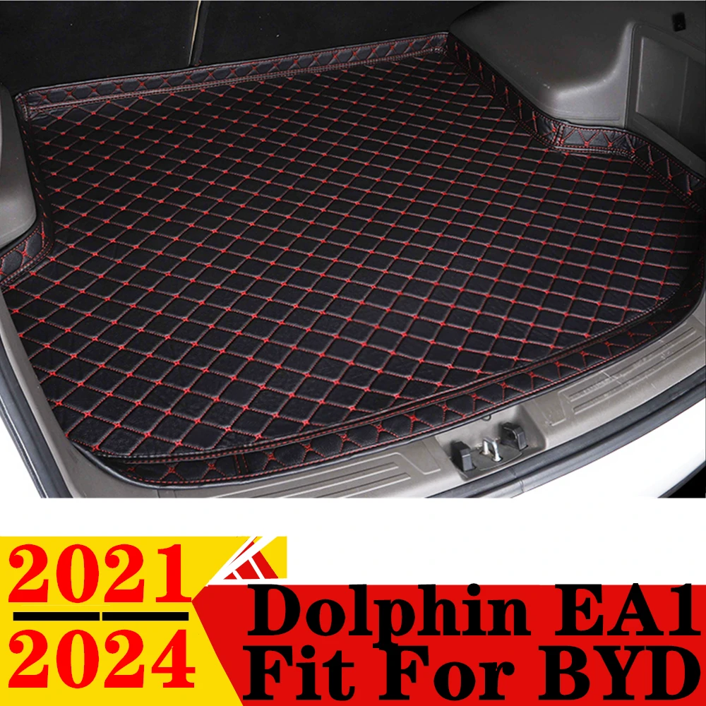 High Side Car Trunk Mat For BYD Dolphin EA1 2024-2022 21 Tail Boot Tray luggage Pad Rear Cargo Liner Protect Carpet Accessories