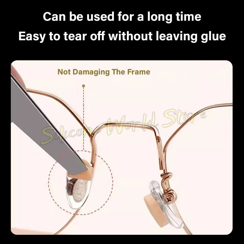 SW Self-adhesive Anti-slip Glasses Sponge Nose Pads Soft Foam Anti Pressure EVA Nose Pad Sticker Comfortable Nose Support - Image 4