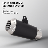 LEOVINCE LV10 General Motorcycle Muffler Kit ninja400 Z900 MT09 R6 CBR500R Z650 NINJA650 R15 R15 R3 MT03