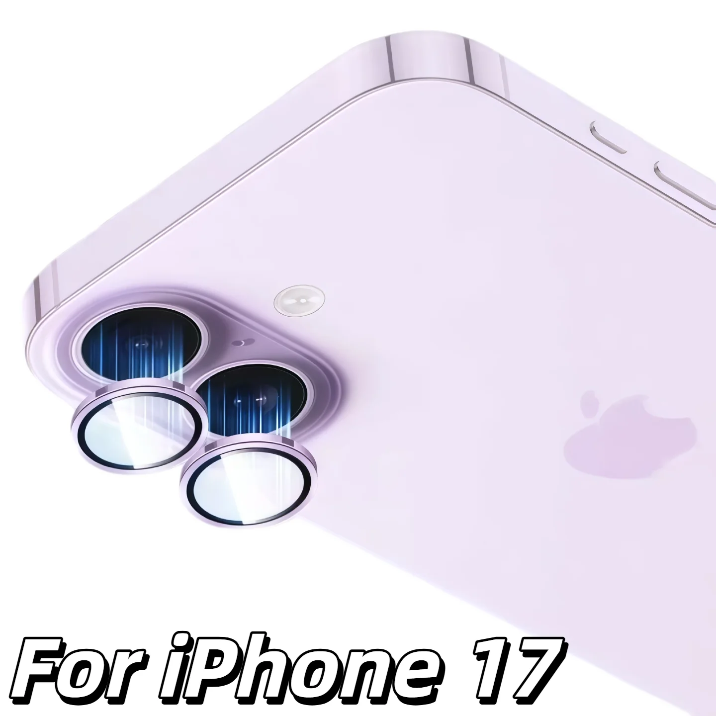 

Для Apple iPhone 17, оригинальная цветная защитная пленка из закаленного стекла для задней камеры, черная, серебристая, светло-фиолетовая, синяя, зеленая