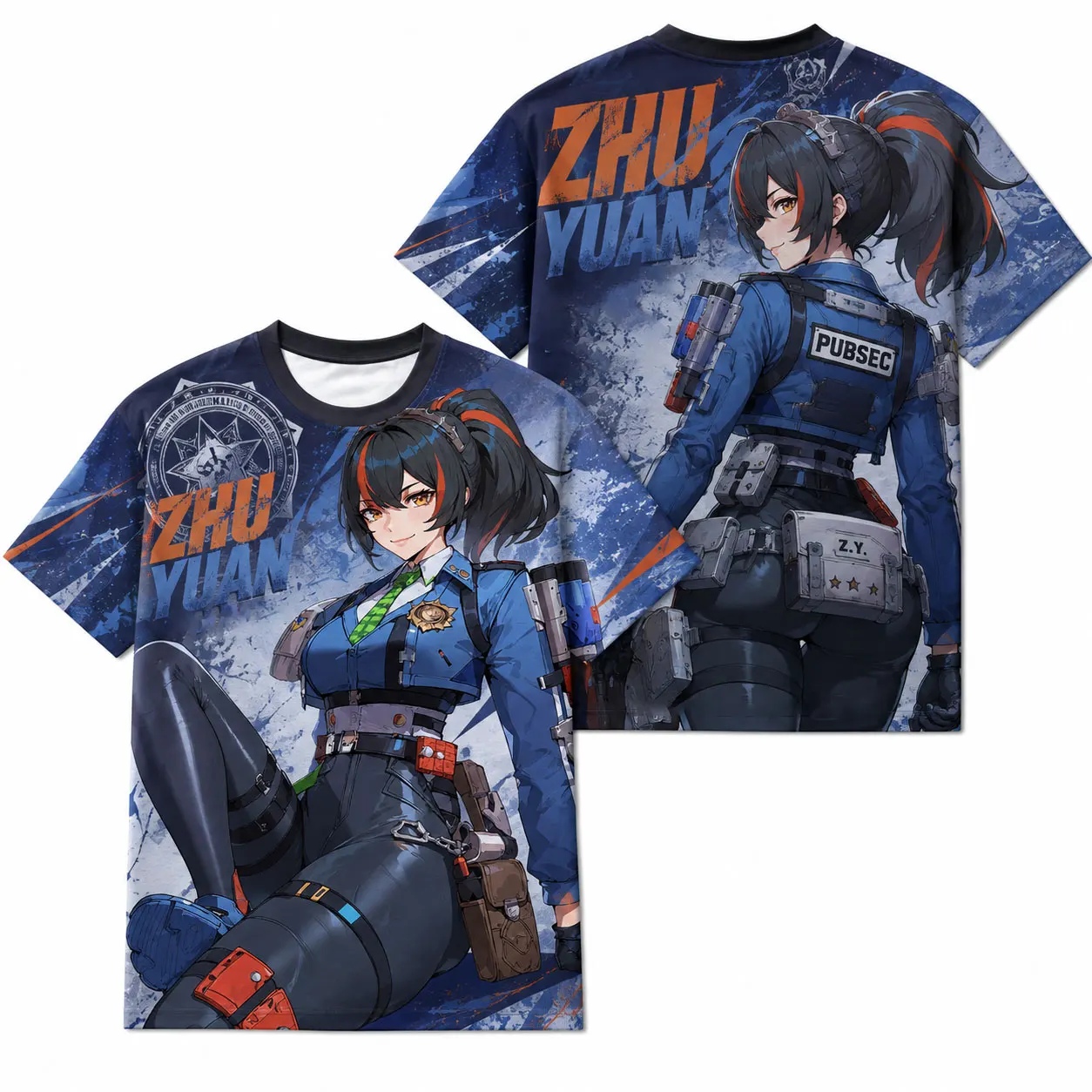 Zenless Zone Zero ZZZ Anime Cheap Graphic T-Shirt Jane Zhu Yuan Qingyi All Over Print Jersey, Breathable Quick Dry Tee