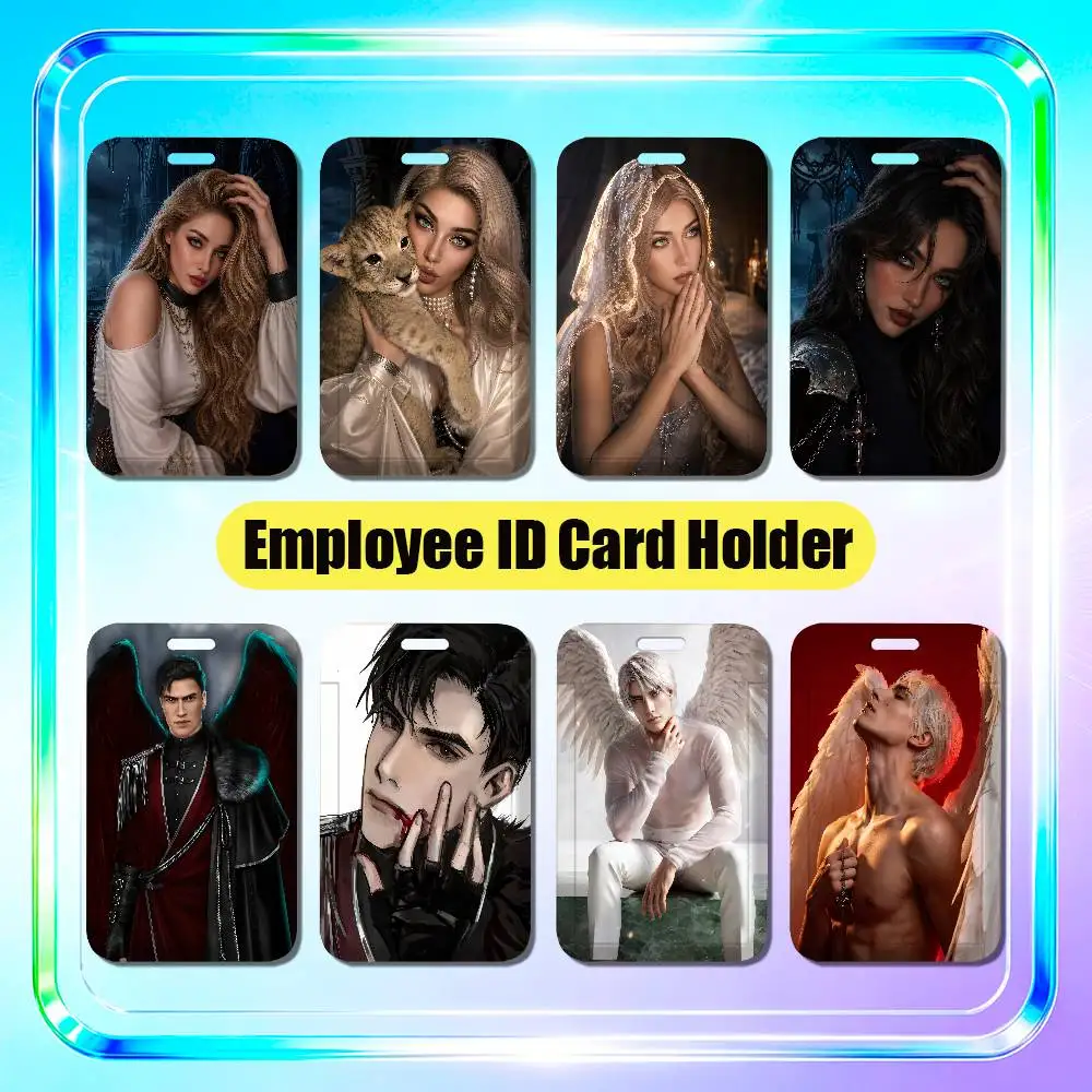 For Malbonte Vicky Cain Romance Club Employee ID Card Holder Office Badge Student Work Bank Credit Holders Hard Case Shell