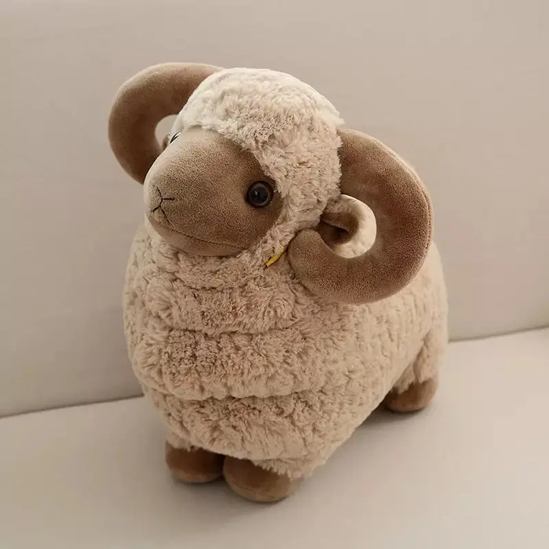 20-60cm Cute Simulation Sheep Plush Toy Kawaii Cartoon Sheep Doll Soft Stuffed Animal Lamb Sleep Pillow Christmas Gifts for Kids