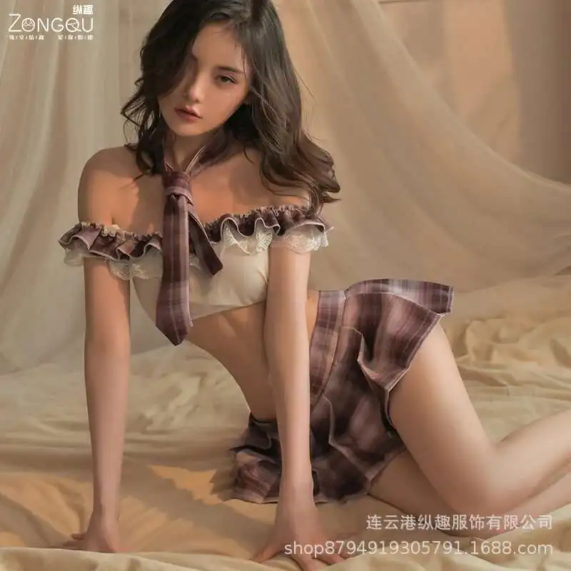 

Indulging Fun Lingerie Sexy Student Dress JK Uniform Sexy Hot Character Plays Pure Desire Pajama No Take Off Female