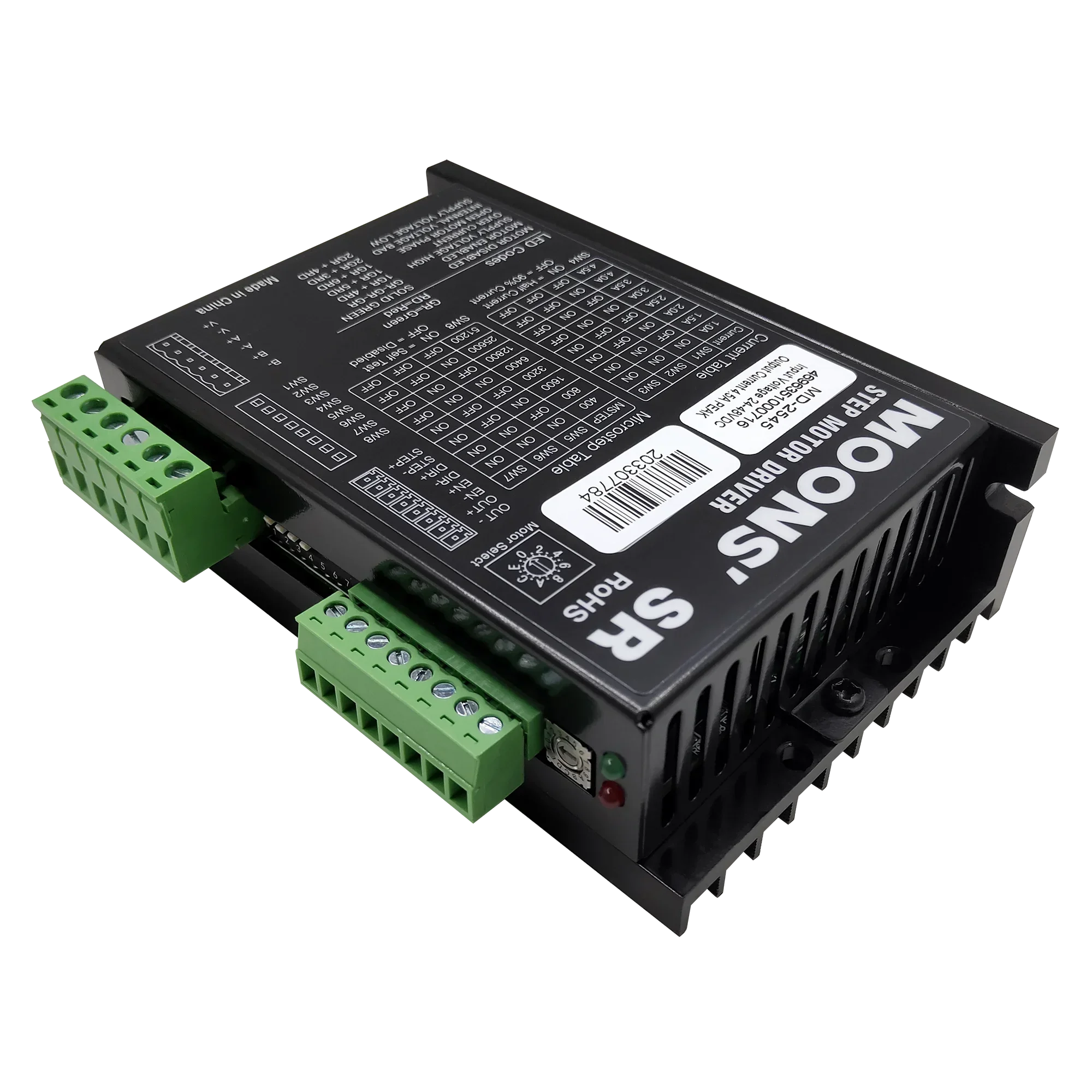 MOONS CNC محرك متدرج سائق 1.0-4.5A 24-45VDC 1/256 قرارات مايكرو خطوة ل Nema 17 و 23 محرك متدرج #3