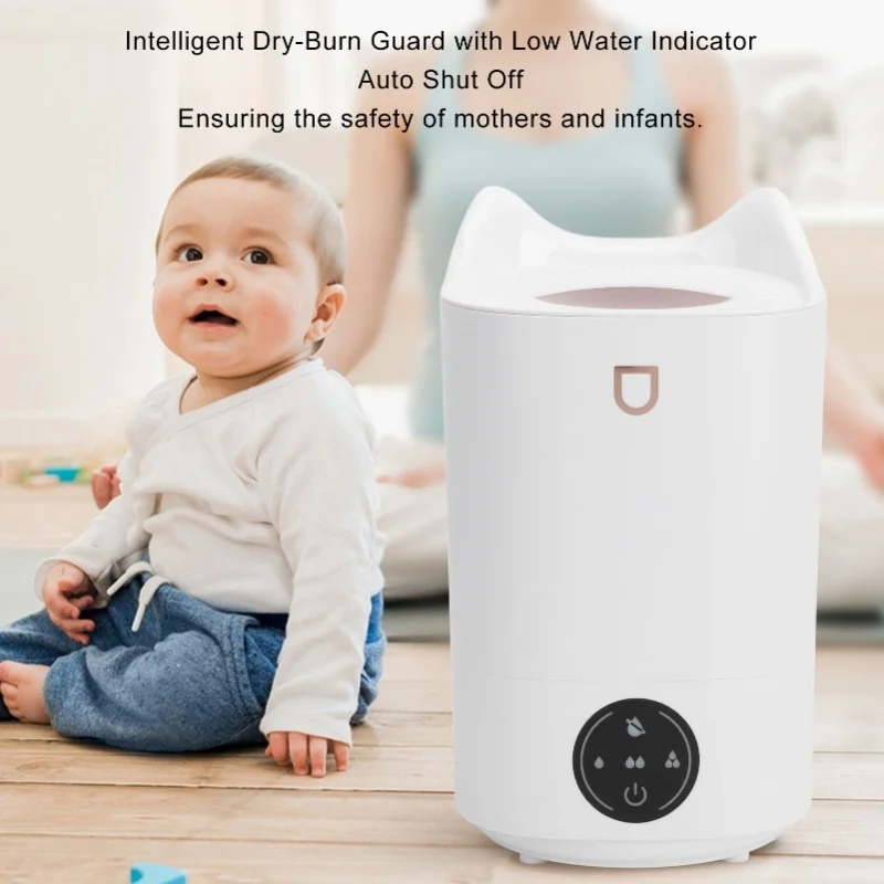 Easy Fill Top Refill Humidifier 4100ml Quiet 35dB Cool Mist for Bedroom Large Room Auto Shut Off