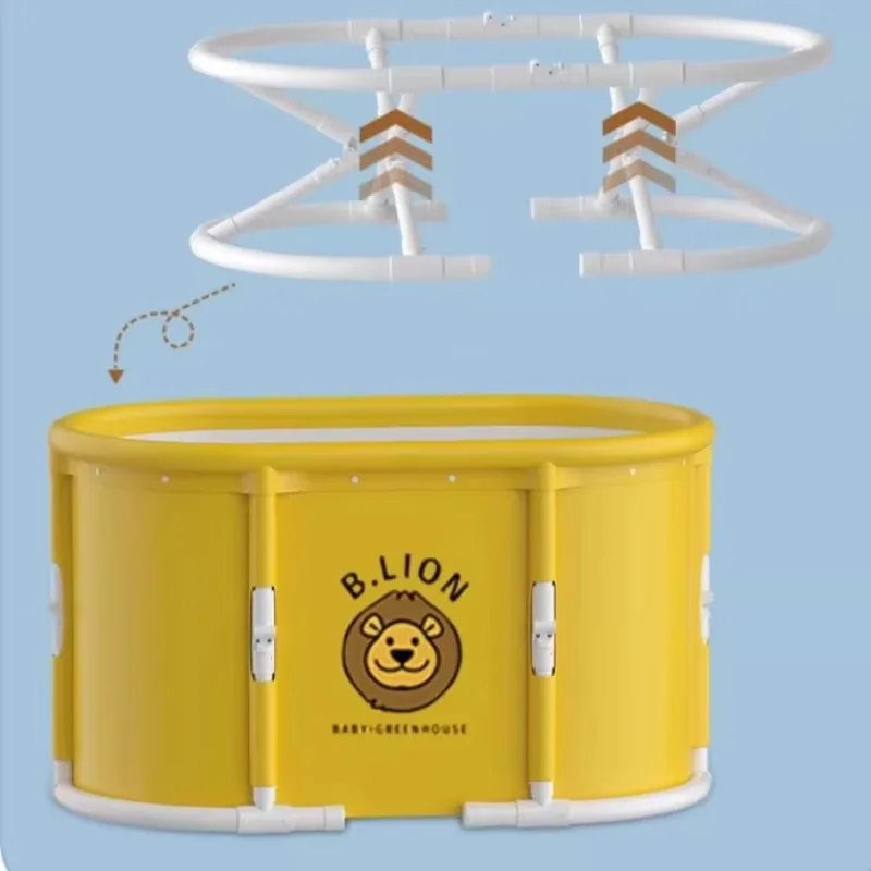 ベビービッグホワイトバスタブシャワー大人用滑り止めアイテムフットバスバスタブハウスバスルームバニョワール折りたたみ式アブルテホーム家具