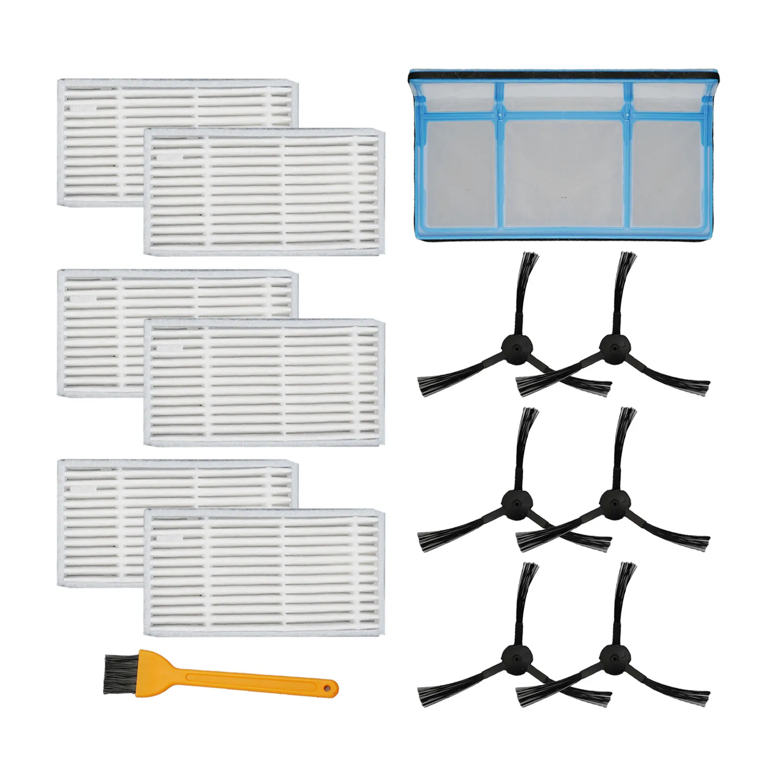 Detachable Filter Side Brushes Set Household Cleaning Tools For Ilife for v3 V3S V5 V5s for Pro Robotic Vacuum Cleaner Parts