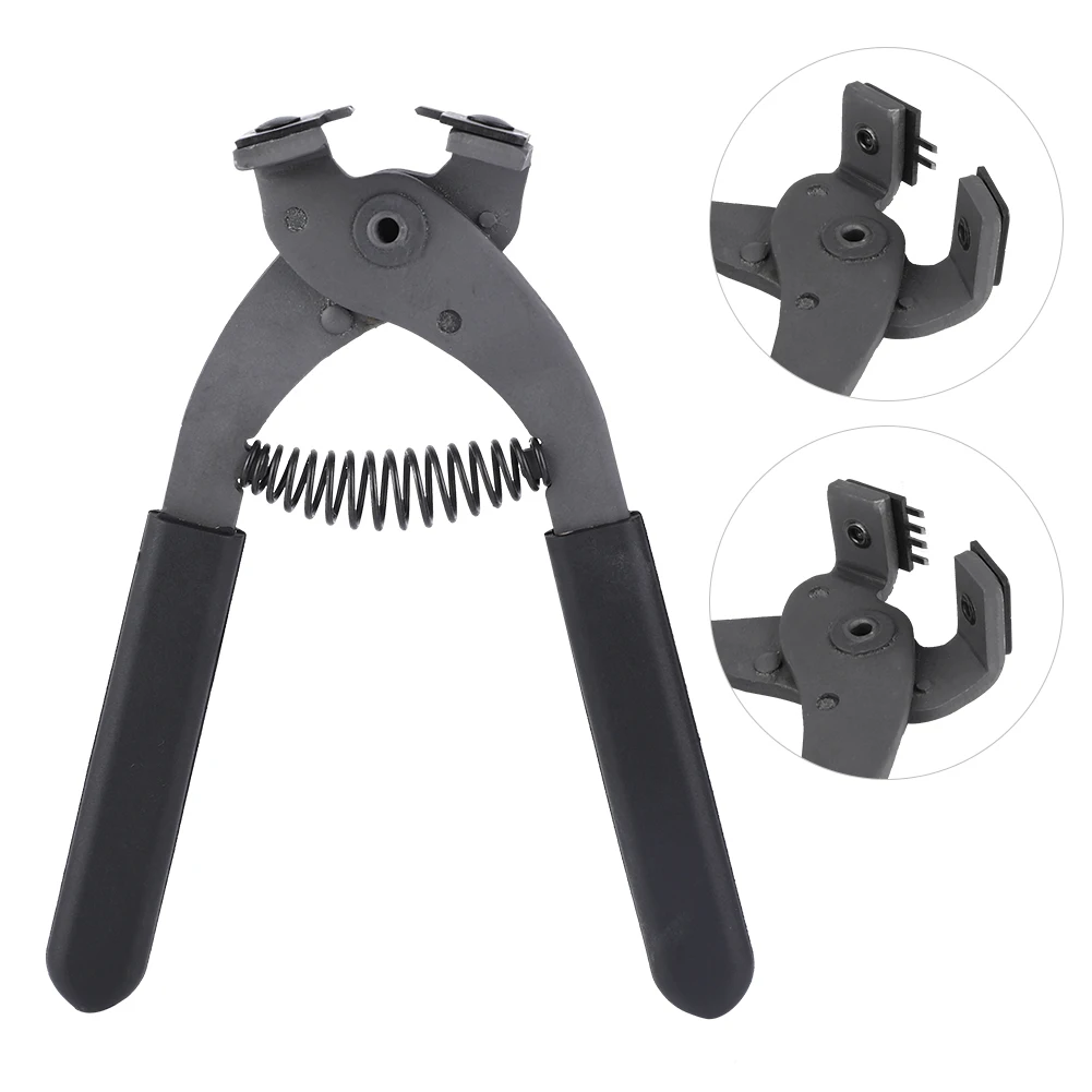 Pince silencieuse portative en acier au carbone de 17cm, outil de poinçonnage de trous d'artisanat du cuir de 4mm