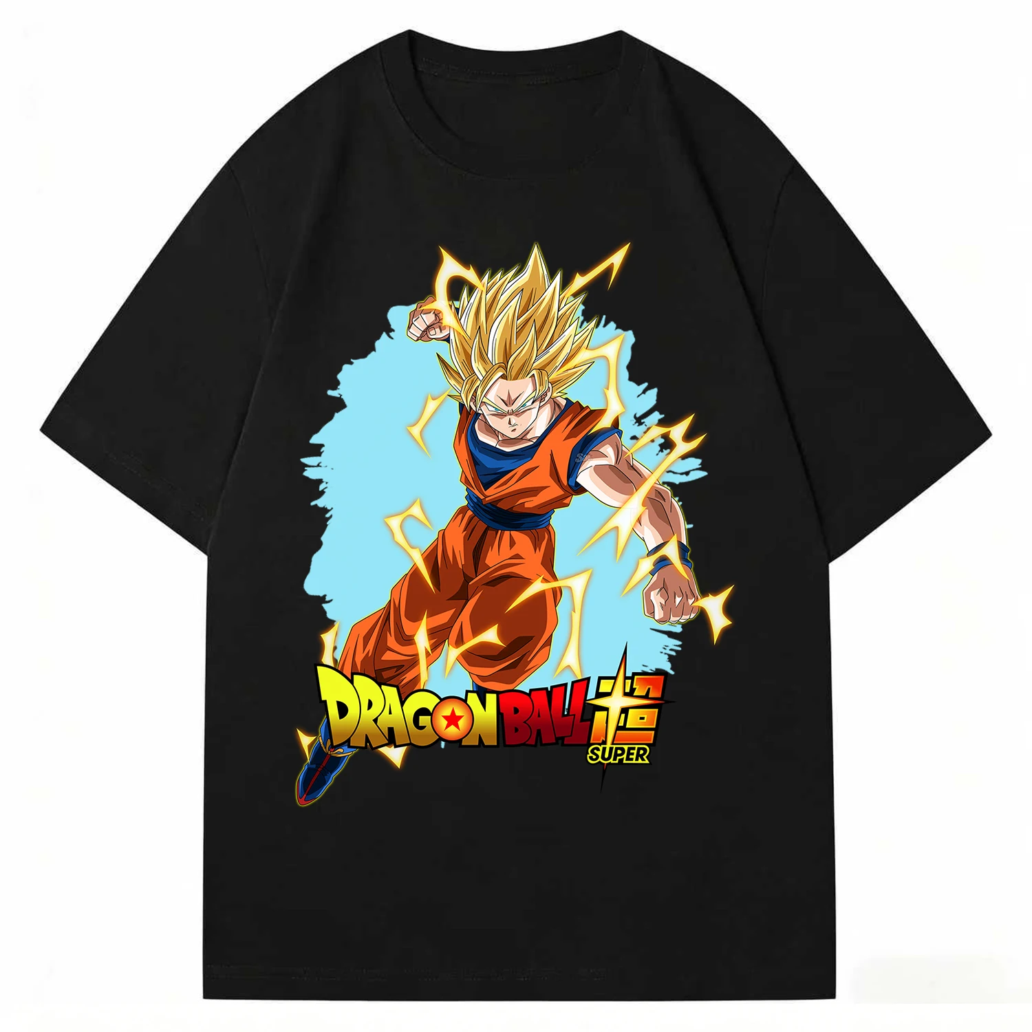 

2026 Dragon Ball Goku T-shirt Men Anime Ultra Instinct Jiren Graphic Tees Streetwear Oversized T Shirts High-quality Cotton Tops