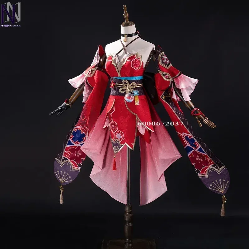 

DY20Honkai Star Rail Game Sparkle Косплей Костюм Парик Платье Униформа Головные уборы Перчатки в маске Fools Хэллоуин Женщины Ролевые игры Prop2