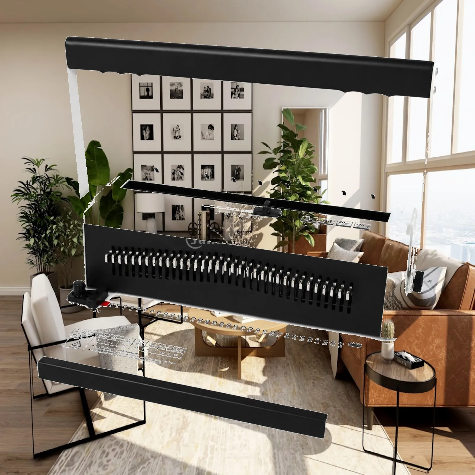 Manual Wire Binder with 34-Hole Punching Layout Long-Lasting Manual Wire Binding Machine Wear-Resistant Portable