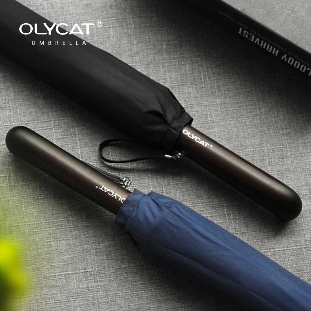 

OLYCAT Long Handle Umbrella For Women Men Waterproof Big Golf Umbrellas Windproof Strong Parasol Umbrella Guarda Chuva For Gift