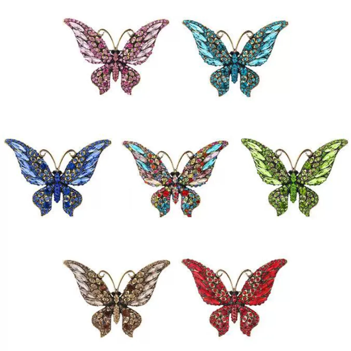 1Pc Exquisite And Magnificent Butterfly Brooch Pin Retro Elegant Animal Jewelry Accessories Fashion Party Banquet Gift 2026