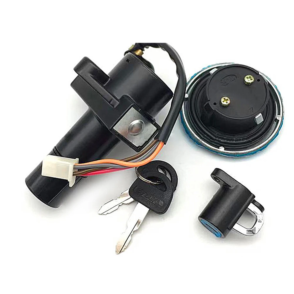 Motorcycle for Suzuki Wangjiang GN250 GN 250 250cc WJ250 Electric Ignition Switch Fuel Gas Cap Cover Seat Key Lock