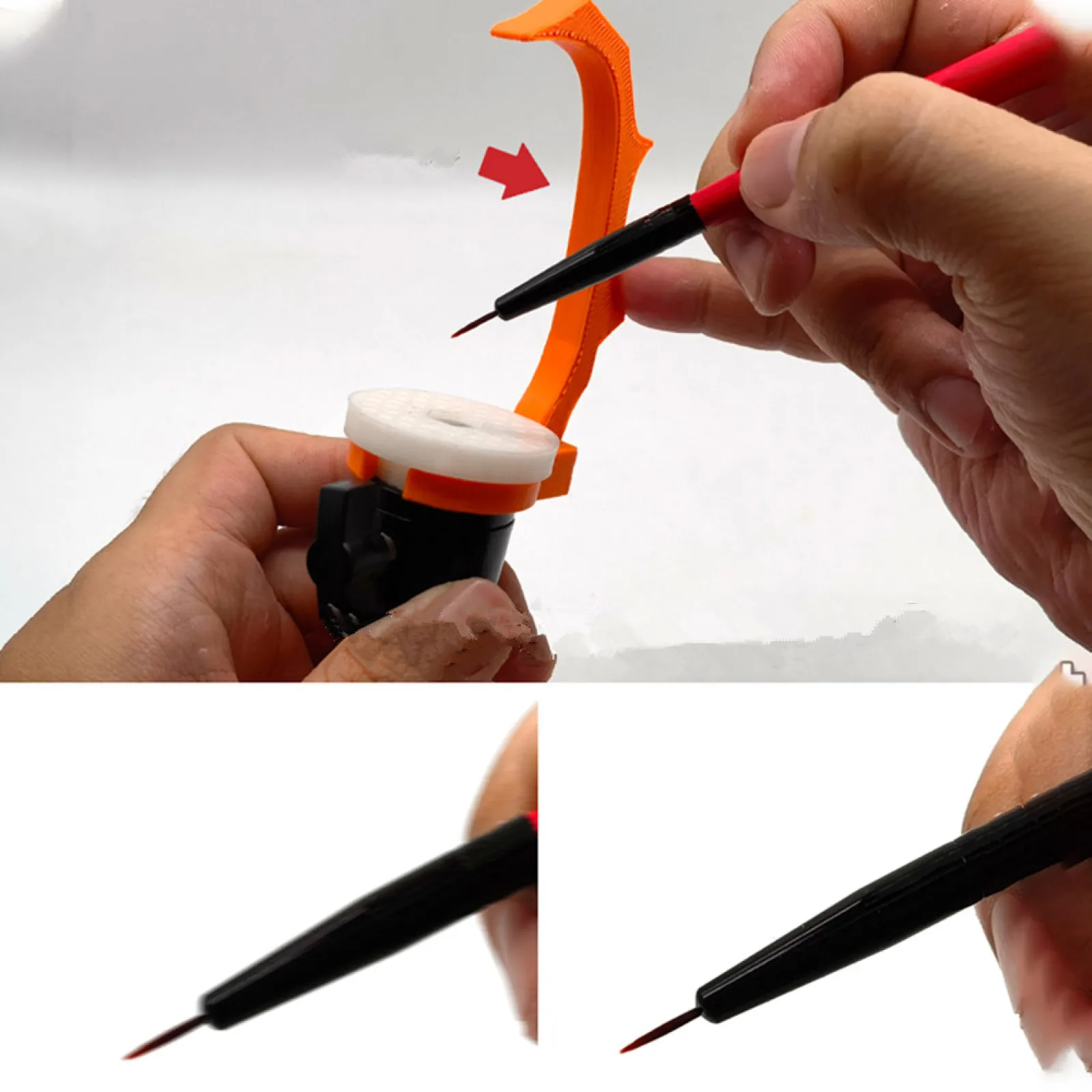 Manija de pintura con rotación de 360 grados, modelo a escala estable, herramientas de pintura para ensamblaje de modelos a escala, figuras de modelos en miniatura