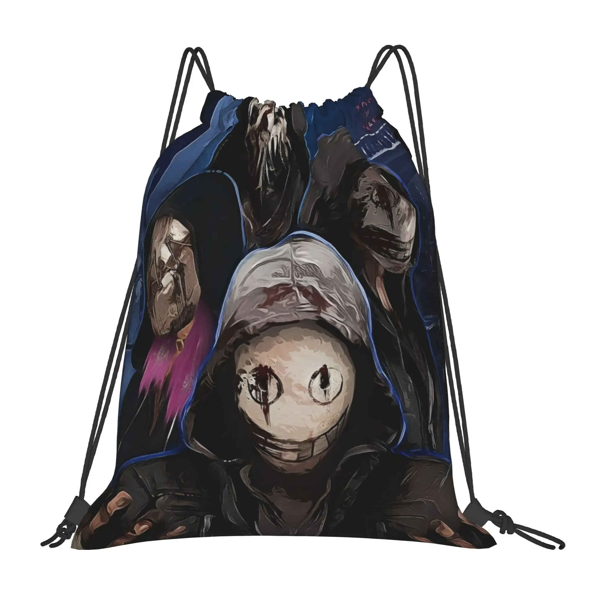 

Deads by Daylights DBD Games Drawstring Bags Basketball Backpack Gym Sackpack Water Resistant String Bag for Working Out
