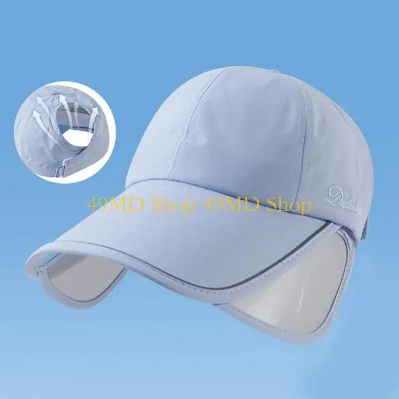 49MD Comfortable Polyester Baseball Cap For Lady Women Kids With Sun Protections And Ventilation Hole Accent