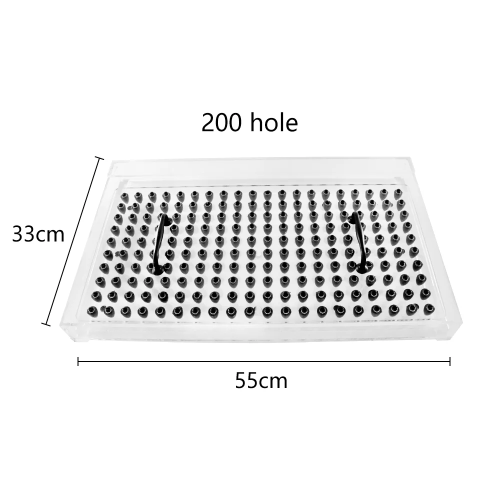 Efficiency Acrylic Seedling Tray Seeder Handheld Plug Disc Seeder Manual Handheld Seeder Device for Seedlings