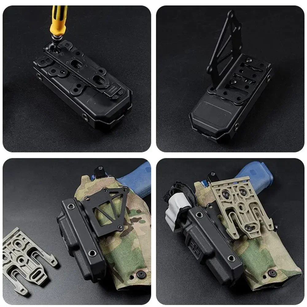 Tactical Pistol Holster Adapter QLS Extension Adapter with Tourniquets Can Carry Magazine  / Tactical Function Box T
