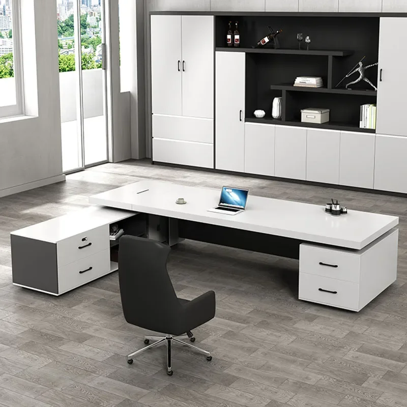 

Drafting Boss Office Desk Standing Luxury Computer Study Corner Office Desk School Scrivania Tavolo Highend Furniture HDH