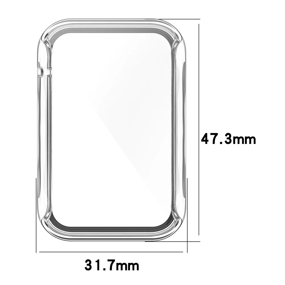 2in1 PC Protective Case with Glass Screen Film For Xiaomi Mi Band 7 Pro Protector for Miband 7 Pro Cover Hard Shell Bumper Cases