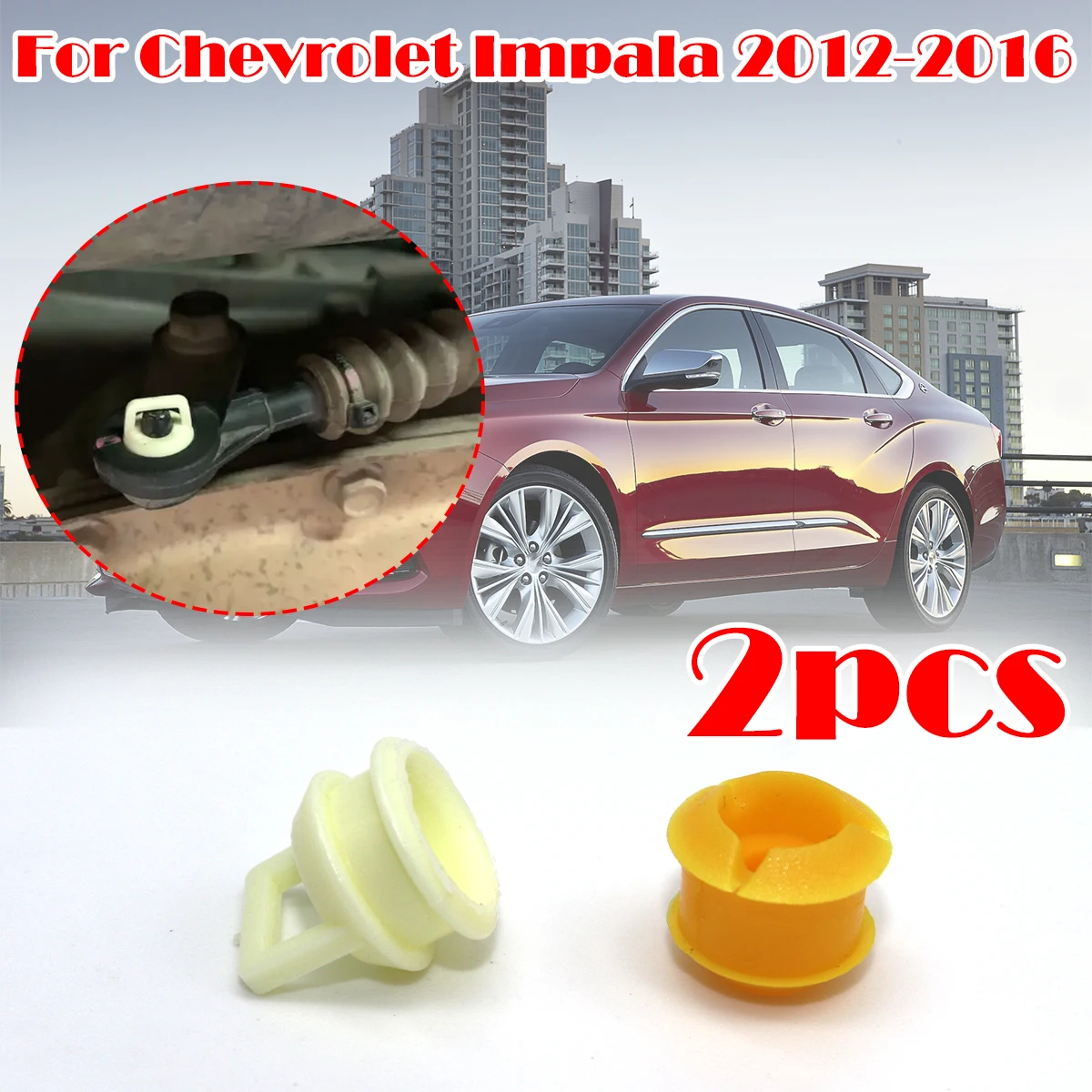 

2x For Chevrolet Impala 2012-2016 Automatic Transmission Gear Shifter Cable Bushing Rubber Grommet Clip Shift linkage Repair Kit