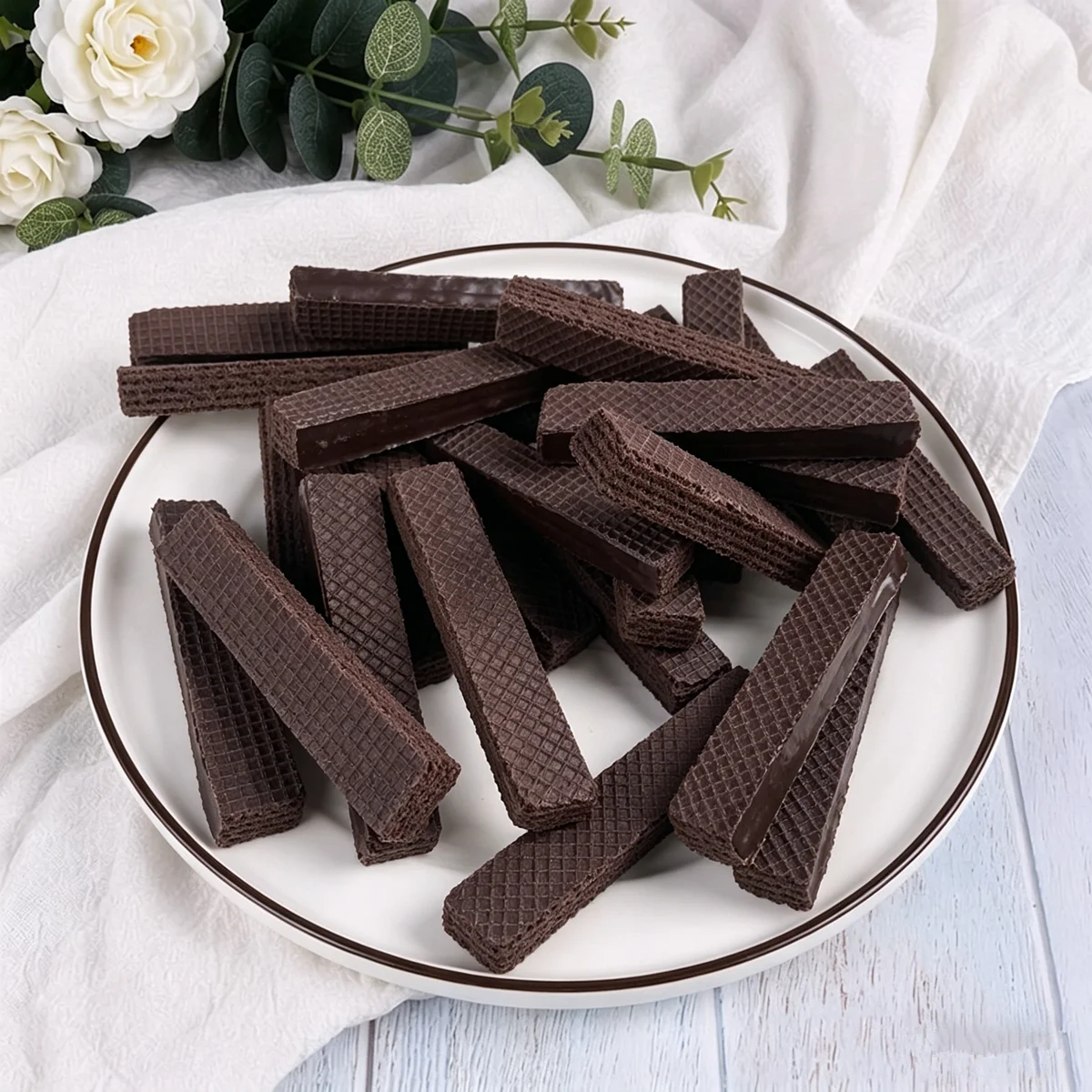 Modelo Realista de Galleta de Chocolate Falsa, Simulación de Comida, Accesorios de Exhibición para Decoración de Escaparates de Panadería, Fotografía