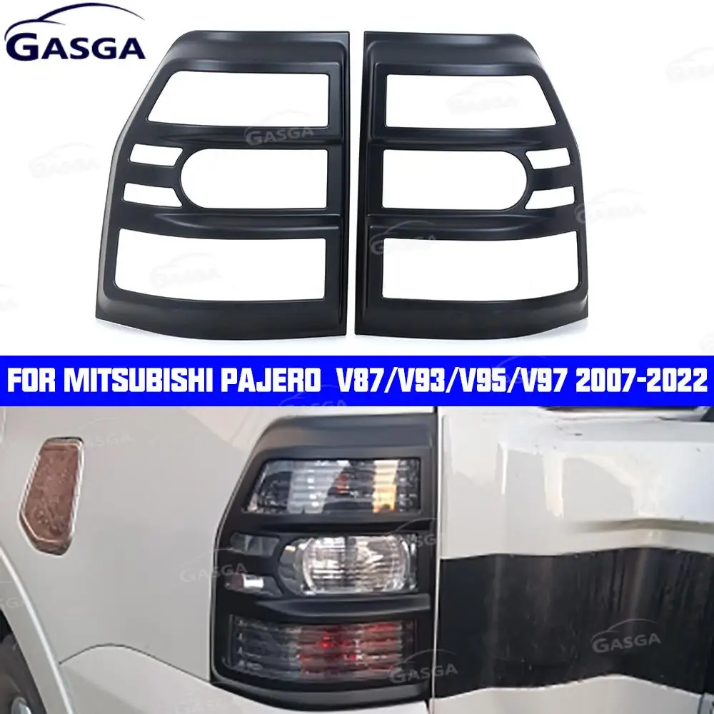 

Car ABS Taillamp Cover Matte Black Tail Light Frame Rear Lamp Cover Fit For Mitsubishi Pajero V87/V93/V95/V97 2007-2022