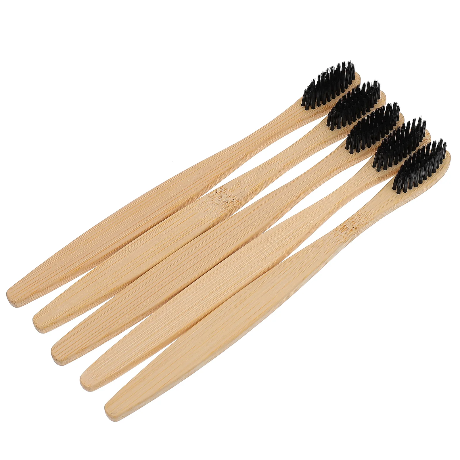 10 Pcs Wooden Bamboo Handle Toothbrush Natural Toothbrushes Adults Cleaning Tools for Slim Household Travel Flexible Handheld