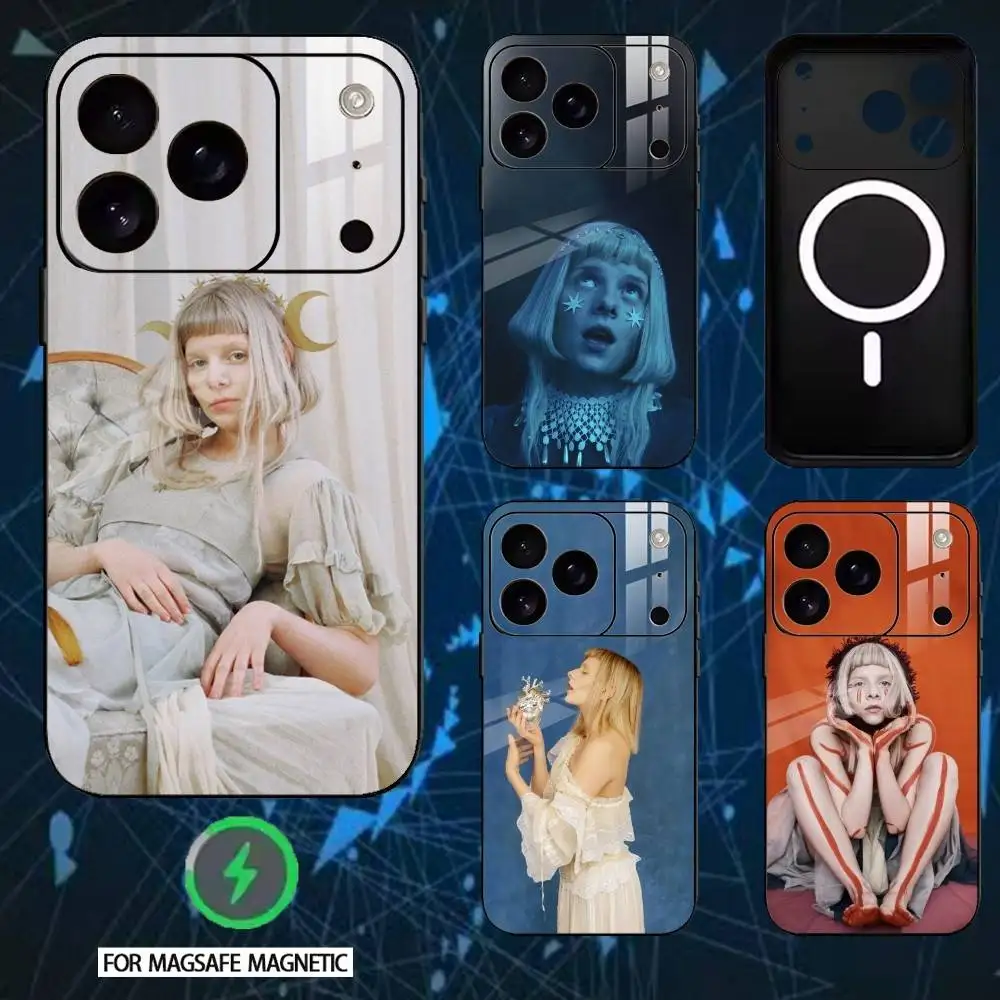 

Чехол для телефона Singer A-Aurora A-Aksnes для iPhone 17/16/15/14/13/12/Plus/Pro/Max с поддержкой магнитной беспроводной зарядки