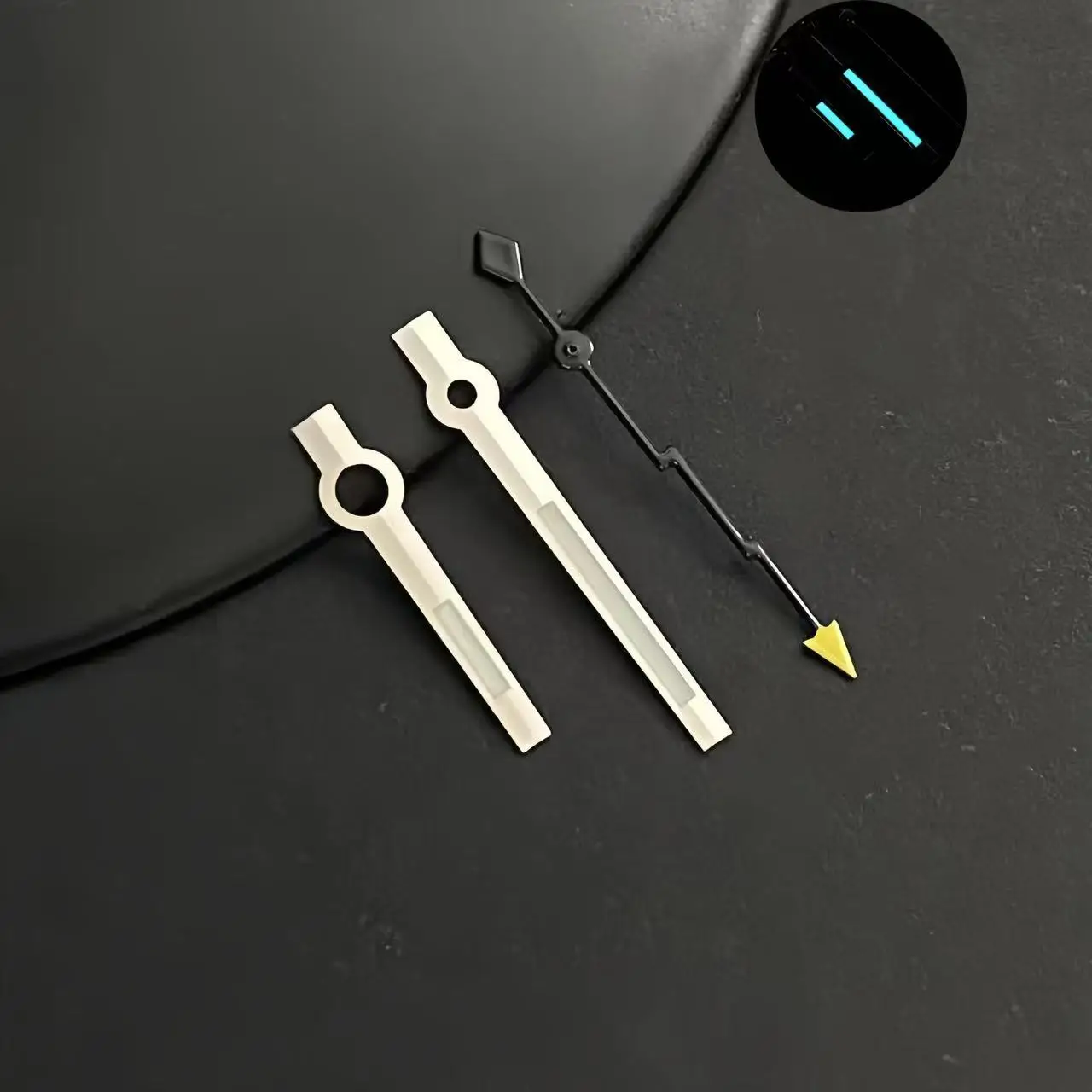 NH35 watch hands Lightning second hand series with blue luminescent for NH35/NH36/4R movement, watch replacement part