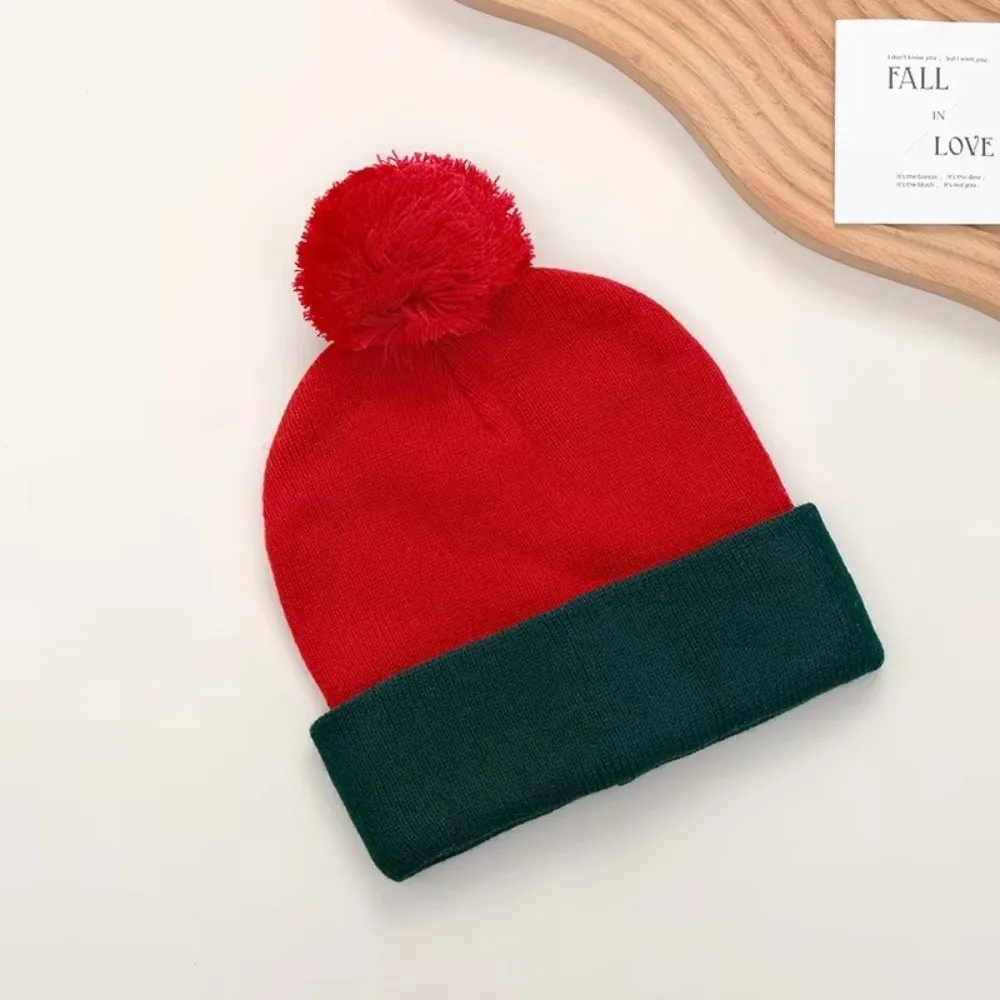 Retro-Strickmütze im koreanischen Stil, elastische Beanie-Mütze, einfarbig, verdickte Pullover-Mütze, Herbst – Detail 5
