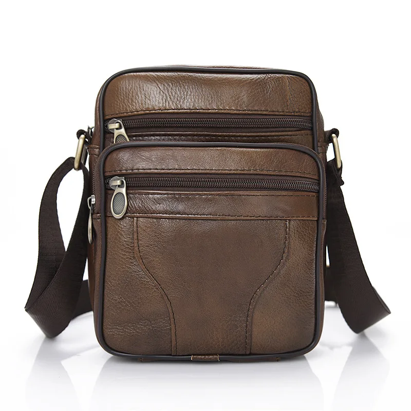 Genuine Leather Male Bag Multi-Functional Cross Body Shoulder Bags For Men Business Briefcase Fashion Leisure Travel Party